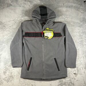 Wild Planet Wired for Sound Speaker Hoodie Kids XL Gray Fleece Full Zip 124461